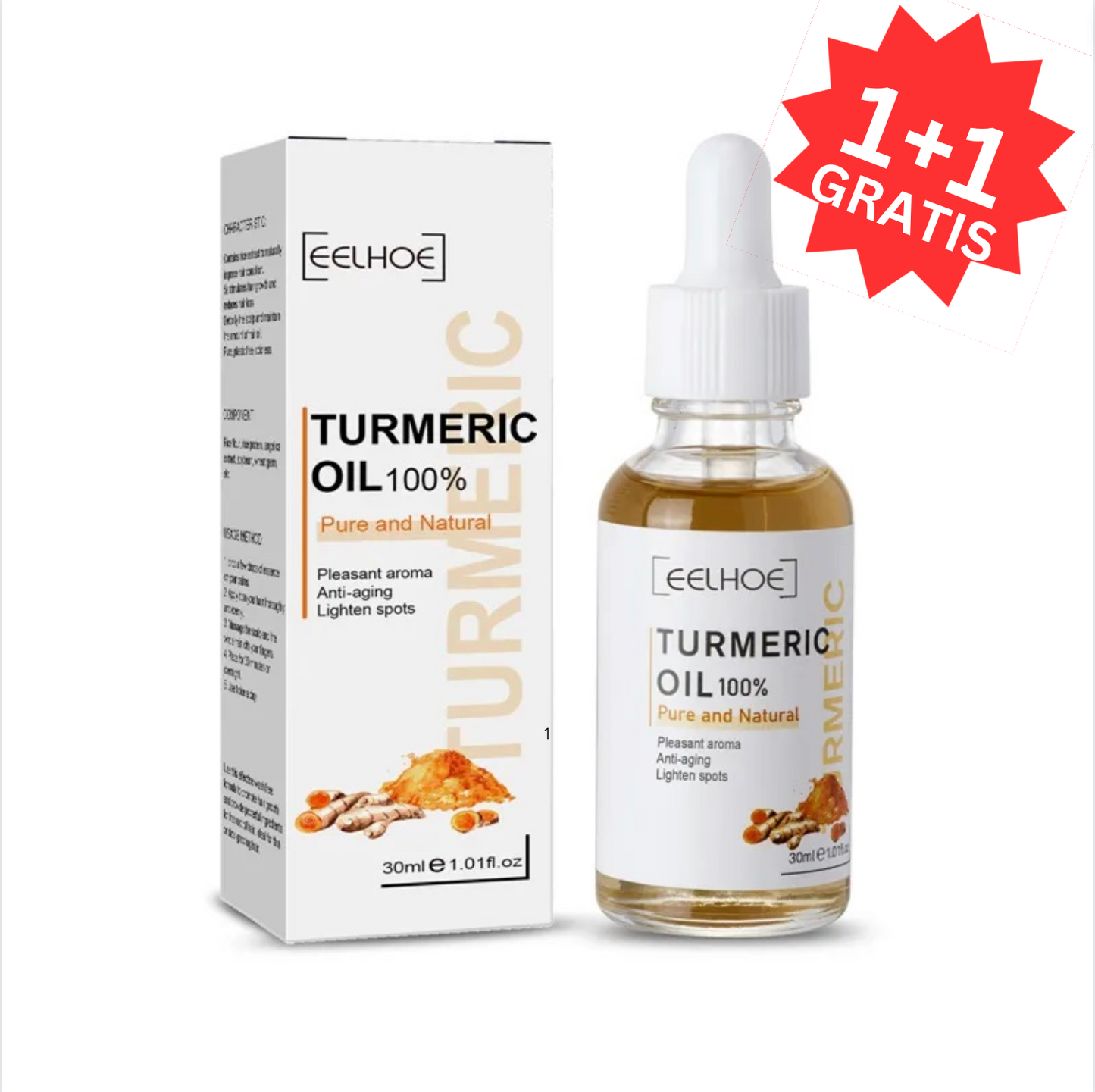 1+1 GRATIS Ser 100% Natural pe bază de Turmeric Anti-rid Anti-îmbătrânire