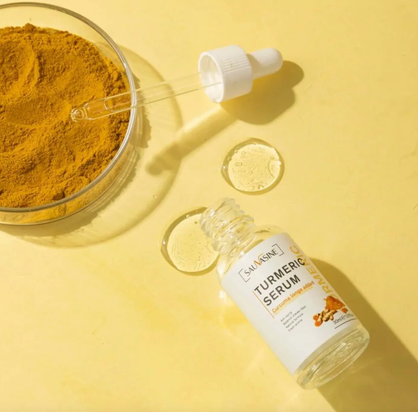 1+1 GRATIS Ser 100% Natural pe bază de Turmeric Anti-rid Anti-îmbătrânire